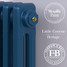 CI-RK-BLU-CU00 - Rook Blue 2 Column Victorian Cast Iron Radiator H460mm x W458mm CI-RK-BLU-CU00 - Rook Blue 2 Column Victorian Cast Iron Radiator H460mm x W458mm